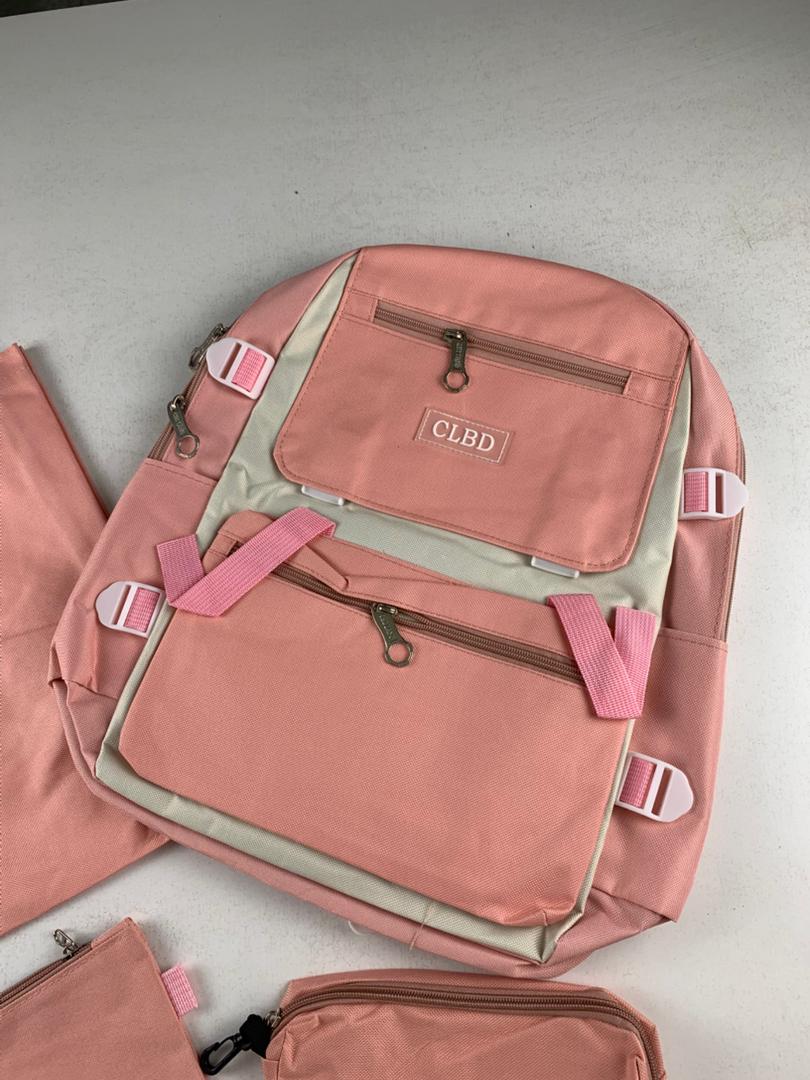 Ensemble de sacs d’école Kawai pour adolescents 4Pcs CLBD V1 Rose – محفظة 4 قطع كاواي وردي - Sac à dos et Mode - صورة 7