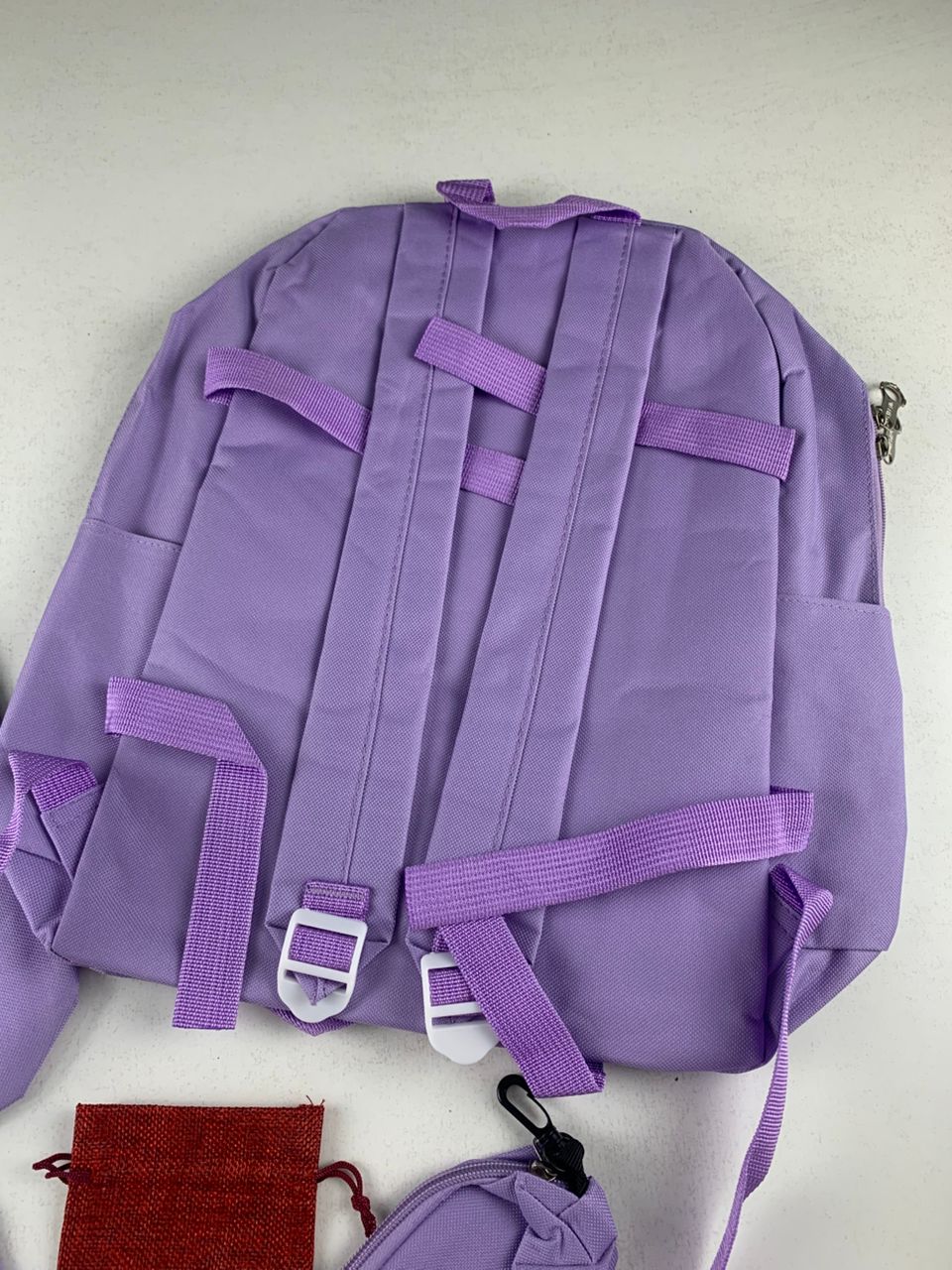 Ensemble de sacs d’école Kawai pour adolescents 5Pcs CLBD V2 Mauve – محفظة 5 قطع كاواي بنفسجي - Sac à dos et Mode - صورة 7