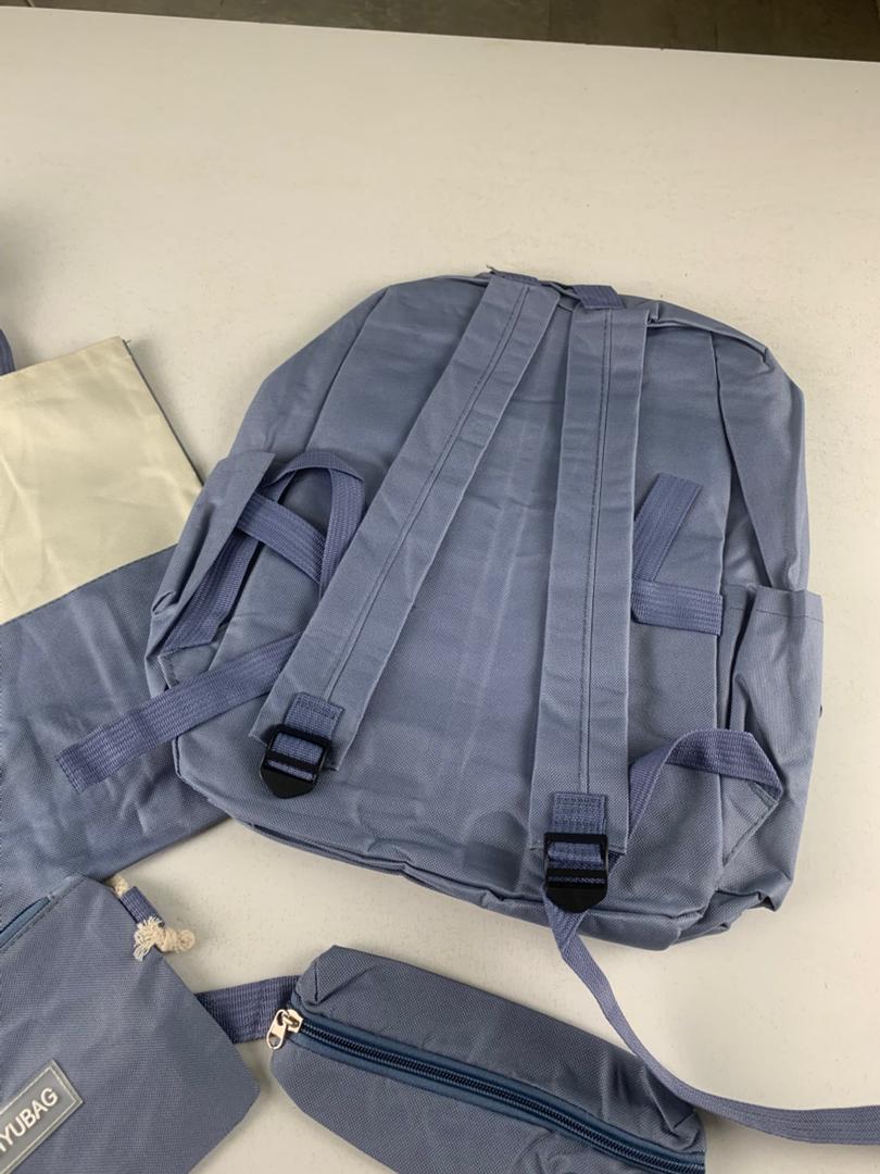 Ensemble de sacs d’école Kawai pour adolescents 4Pcs Guiyu V3 Bleu – محفظة 4 قطع كاواي أزرق - Sac à dos et Mode - صورة 6
