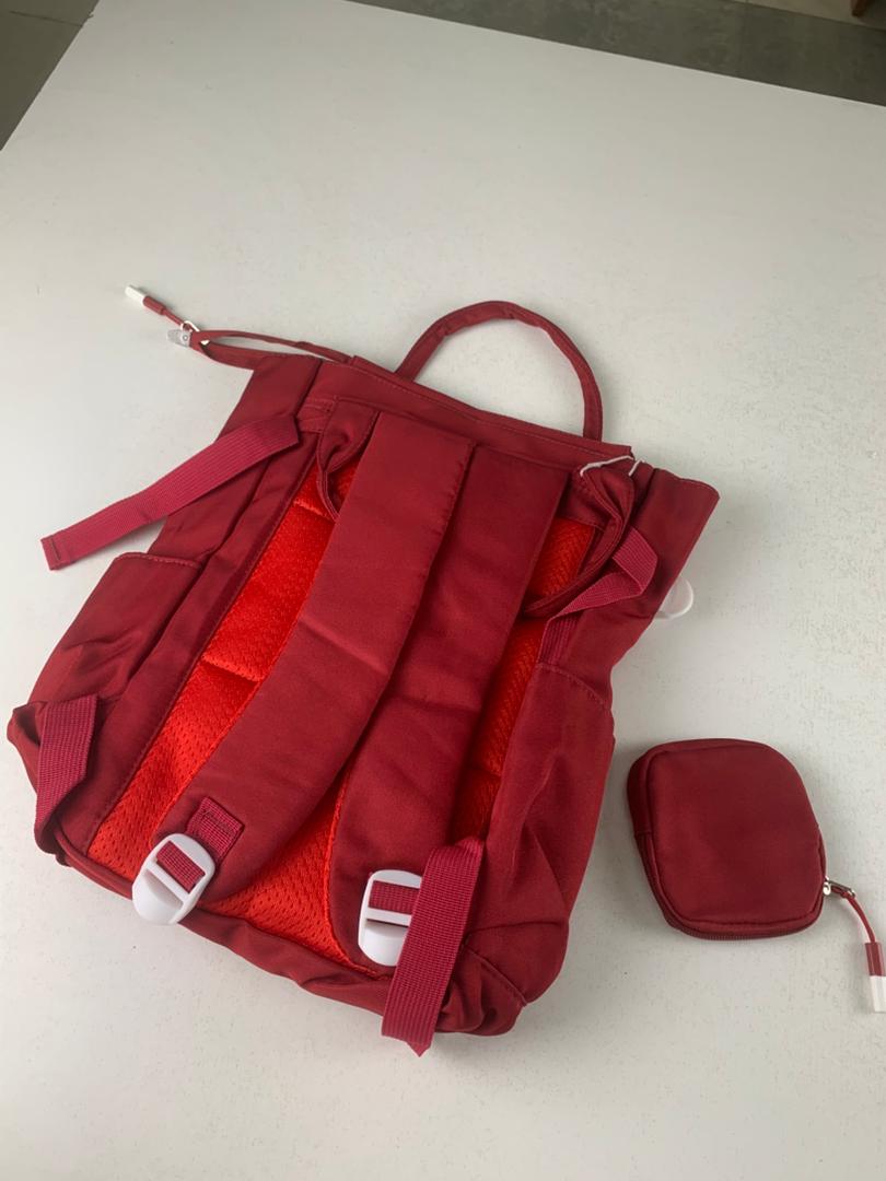 Ensemble de sacs d’école Kawai pour Enfants 2Pcs Avec Pochette Rouge – محفظة 2 قطع كاواي مع محفظة صغيرة أحمر - Sac à dos et Mode - صورة حقيقية 5