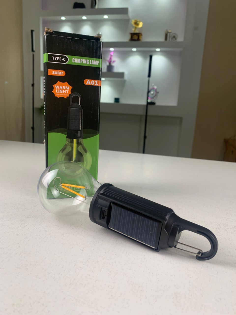 Pack X2 Lampe de Camping Solaire étanche et Rechargeable 3 modes d’éclairage T01-B – مصباح محمول بالطاقة الشمسية - Électronique - صورة حقيقية 9