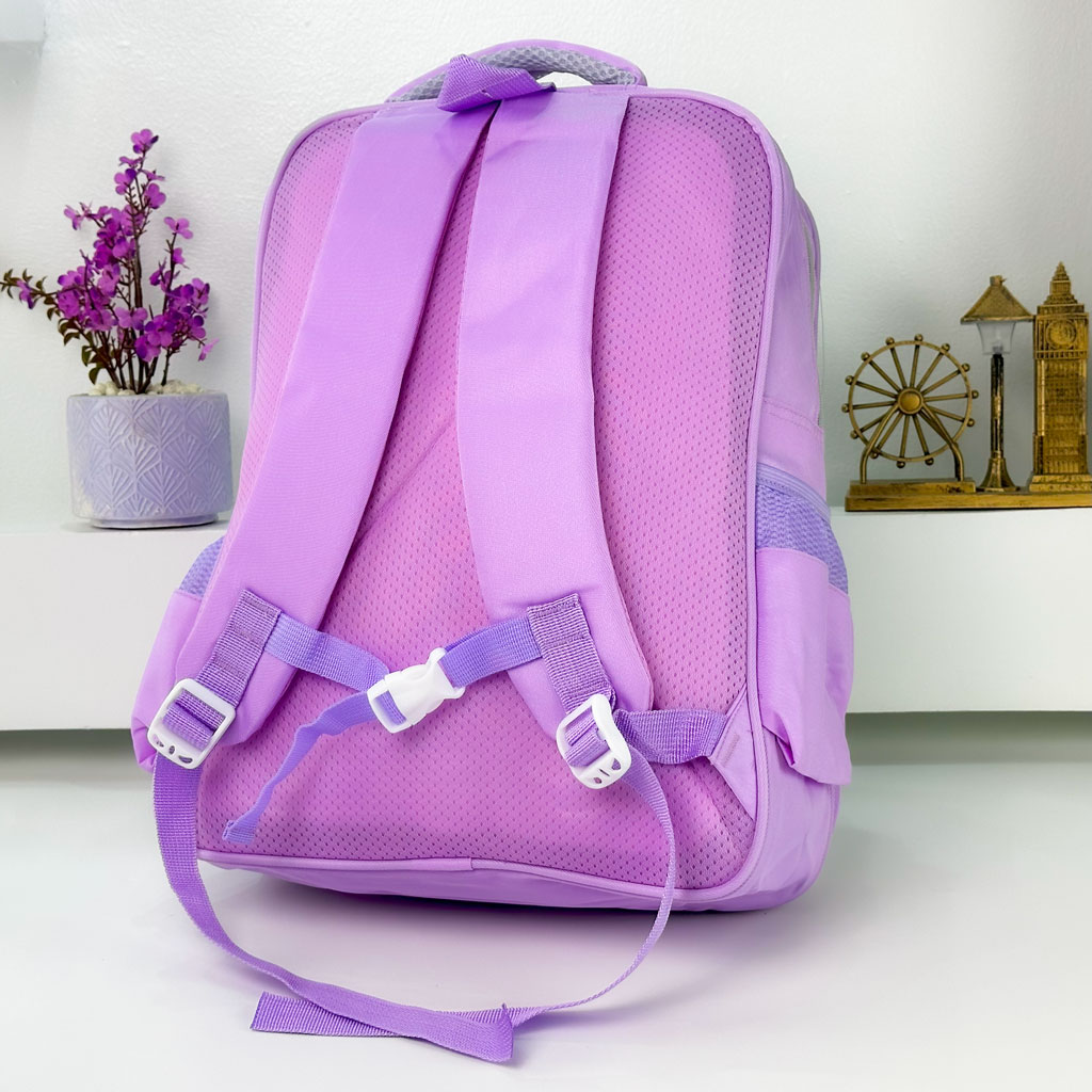 Sac à Dos pour Enfants avec Trousse Assortie 2504 Mauve – حقيبة ظهر مدرسية للأطفال مع مقلمة بنفسجي - Sac à dos et Mode - صورة حقيقية 7