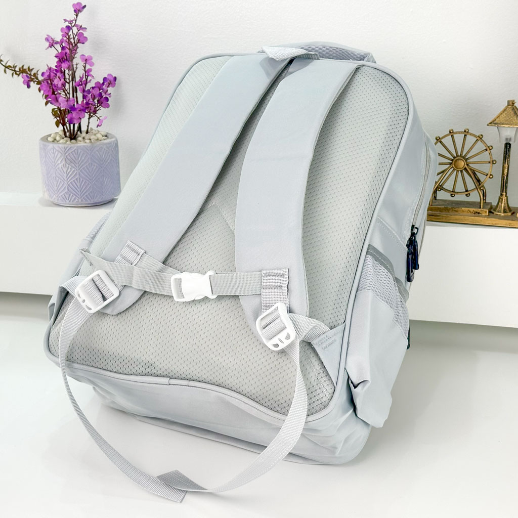Sac à Dos pour Enfants avec Trousse Assortie 2504 Gris – حقيبة ظهر مدرسية للأطفال مع مقلمة رمادي - Sac à dos et Mode - صورة حقيقية 6