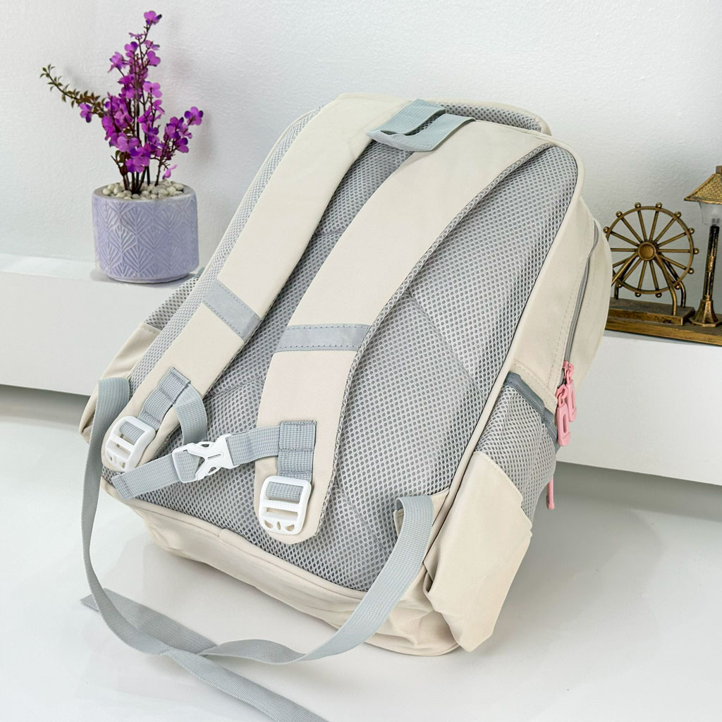 Sac à Dos pour Enfants avec Trousse Assortie KBAG Beige – حقيبة ظهر مدرسية للأطفال مع مقلمة بيج - Sac à dos et Mode - صورة 3