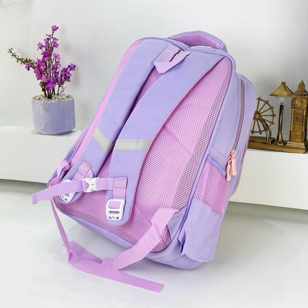Sac à Dos pour Enfants avec Trousse Assortie KBAG Mauve – حقيبة ظهر مدرسية للأطفال مع مقلمة بنفسجي - Sac à dos et Mode - صورة حقيقية 6