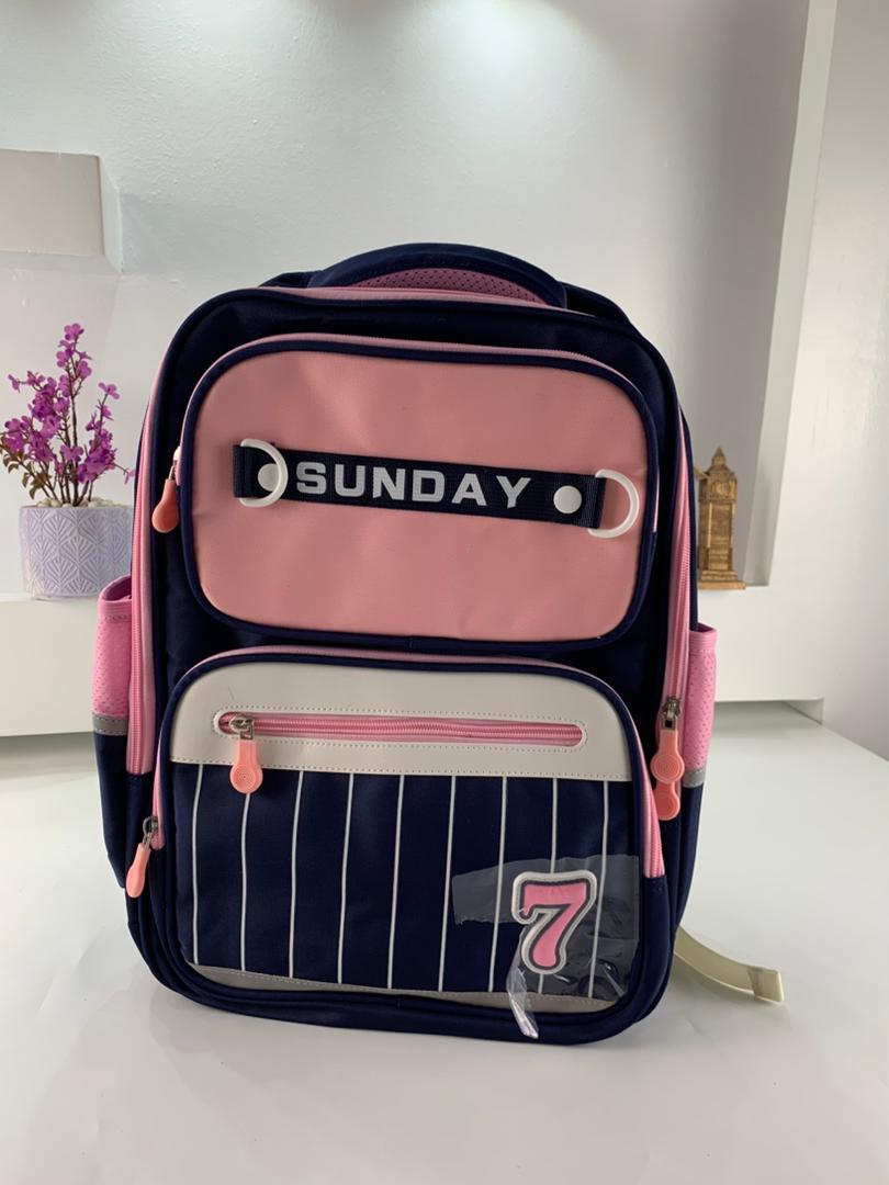 Sac à Dos Scolaire pour Enfants SUNDAY Rose et Bleu – حقيبة ظهر مدرسية للأطفال وردي وأزرق - Sac à dos et Mode - صورة حقيقية 3