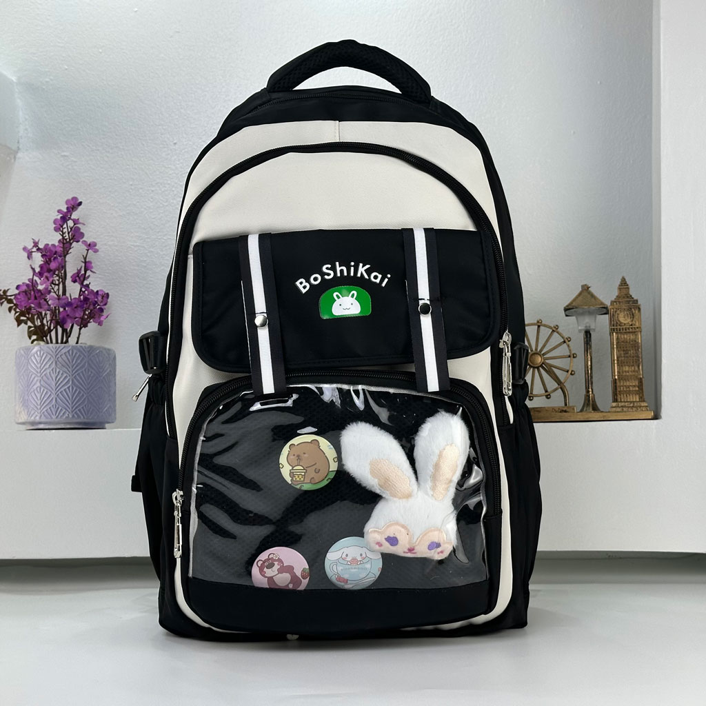Sac à Dos Scolaire pour Enfants Style Kawaii BoShiKai Noir – حقيبة ظهر مدرسية للأطفال أسود - Sac à dos et Mode - صورة حقيقية 8