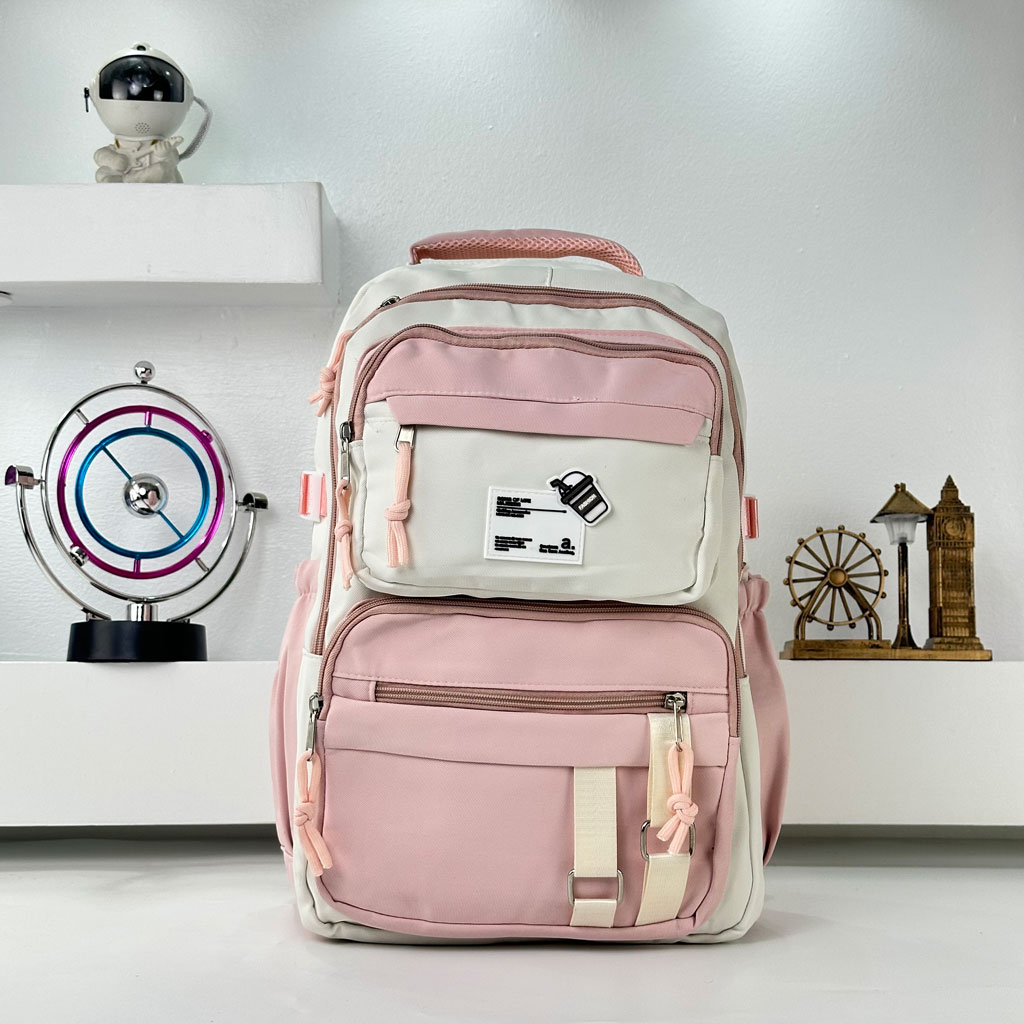 Sacs à dos d’école Style Décontracté Milkshake Rose – حقيبة ظهر مدرسية وردي - Sac à dos et Mode - صورة حقيقية 5