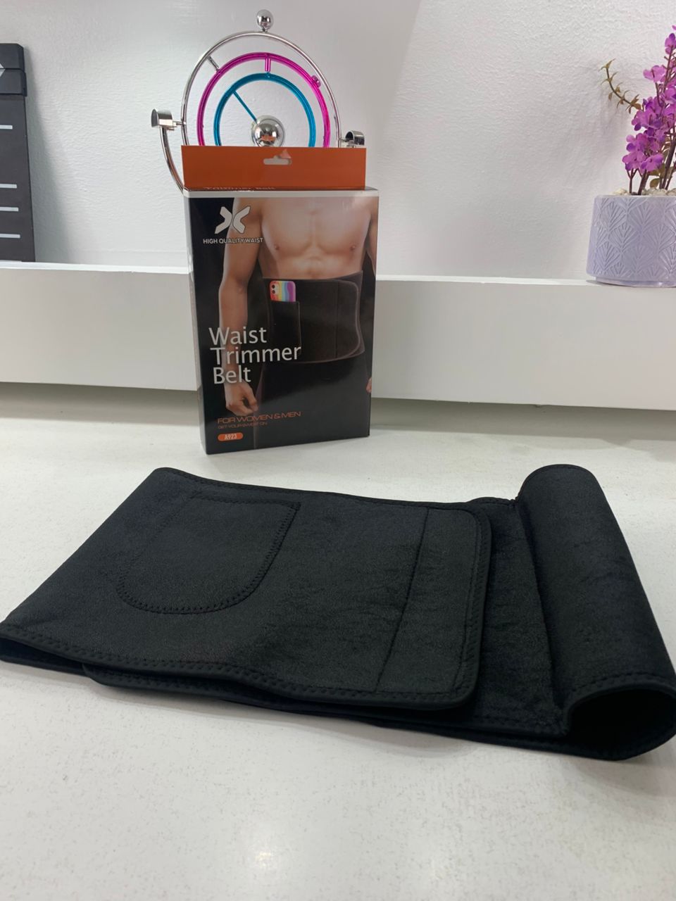 Ceinture de sudation pour Homme et Femme avec Poche Extérieure – حزام تنحيف - Sport - صورة حقيقية 8