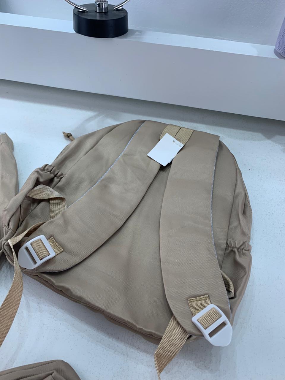 Ensemble de sacs d’école Kawai pour adolescents 3Pcs Ours Beige – محفظة 3 قطع كاواي بيج - Sac à dos et Mode - صورة حقيقية 8