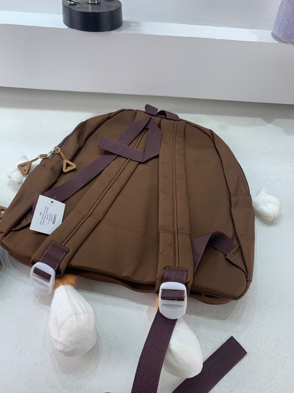 Ensemble de sacs d’école Kawai pour adolescents 3Pcs Language Marron – محفظة 3 قطع كاواي بني - Sac à dos et Mode - صورة 8