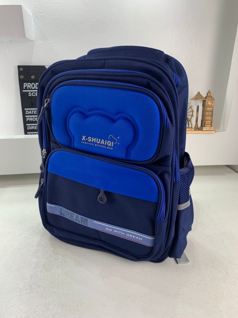 Sac à Dos Scolaire Orthopédique pour Enfants X-SHUAIQI Bleu – محفظة مدرسية للأطفال أزرق - Sac à dos et Mode - صورة حقيقية 4