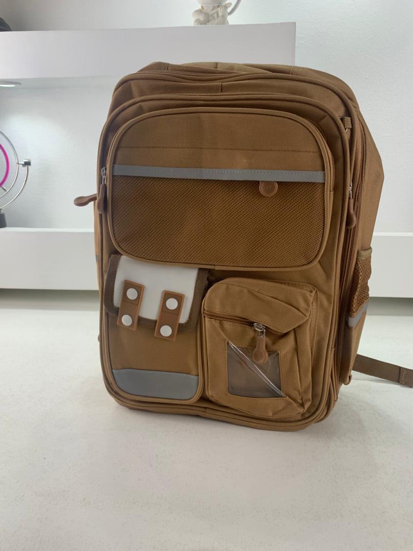Sac à Dos Enfant pour École primaire de Haute Qualité Marron – حقيبة ظهر مدرسية للأطفال بني - Sac à dos et Mode - صورة حقيقية 4