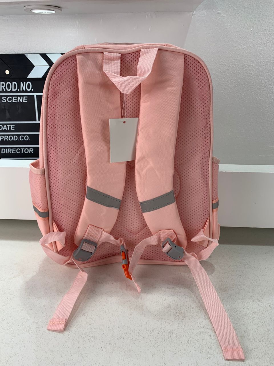 Sac à Dos Enfant Ludique avec Plusieurs Compartiment et un Peluche LM-5122 Rose – حقيبة ظهر للأطفال وردي - Sac à dos et Mode - صورة حقيقية 6
