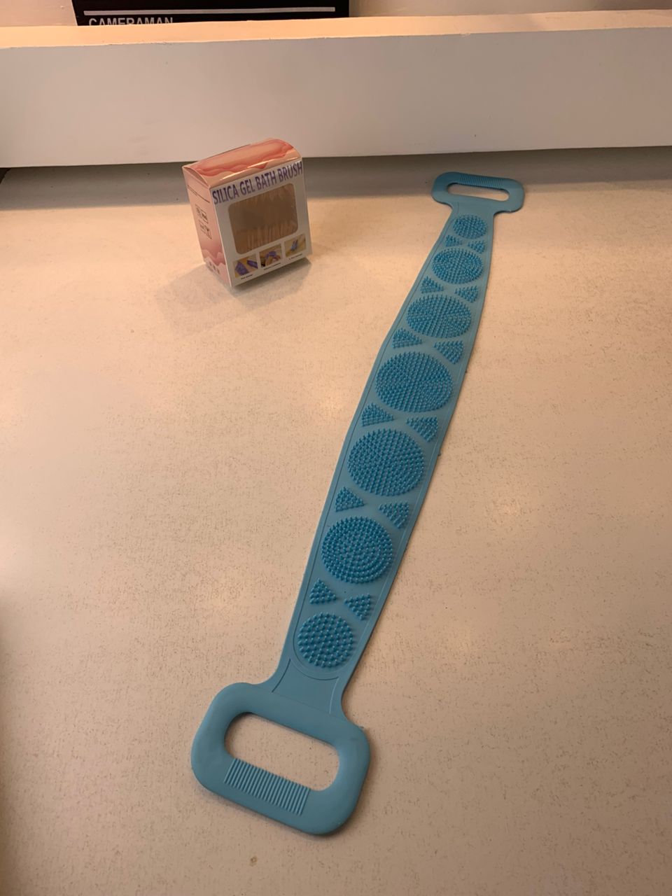 Brosse de Bain en Silicone pour Nettoyer le Corps – فرشاة الإستحمام من السيليكون - Maison - صورة حقيقية 8