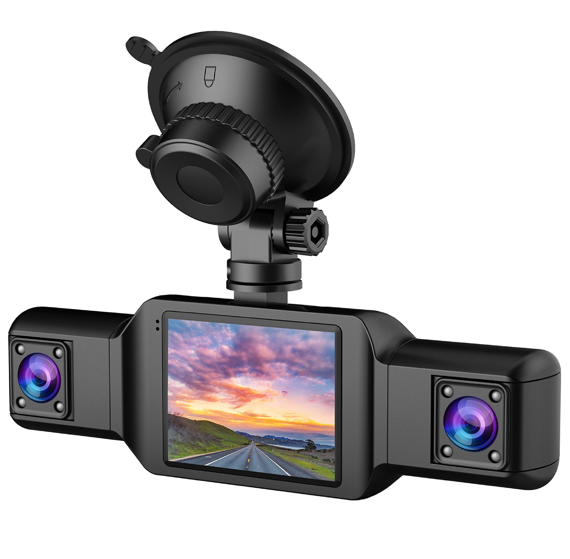 Caméra Dashcam 4 Canaux Enregistreur de Conduite Multi-Angles WiFi - كاميرا قيادة 4 قنوات مع واي فاي وتغطية شاملة للسيارة - Accessoires Auto/Moto - صورة 12