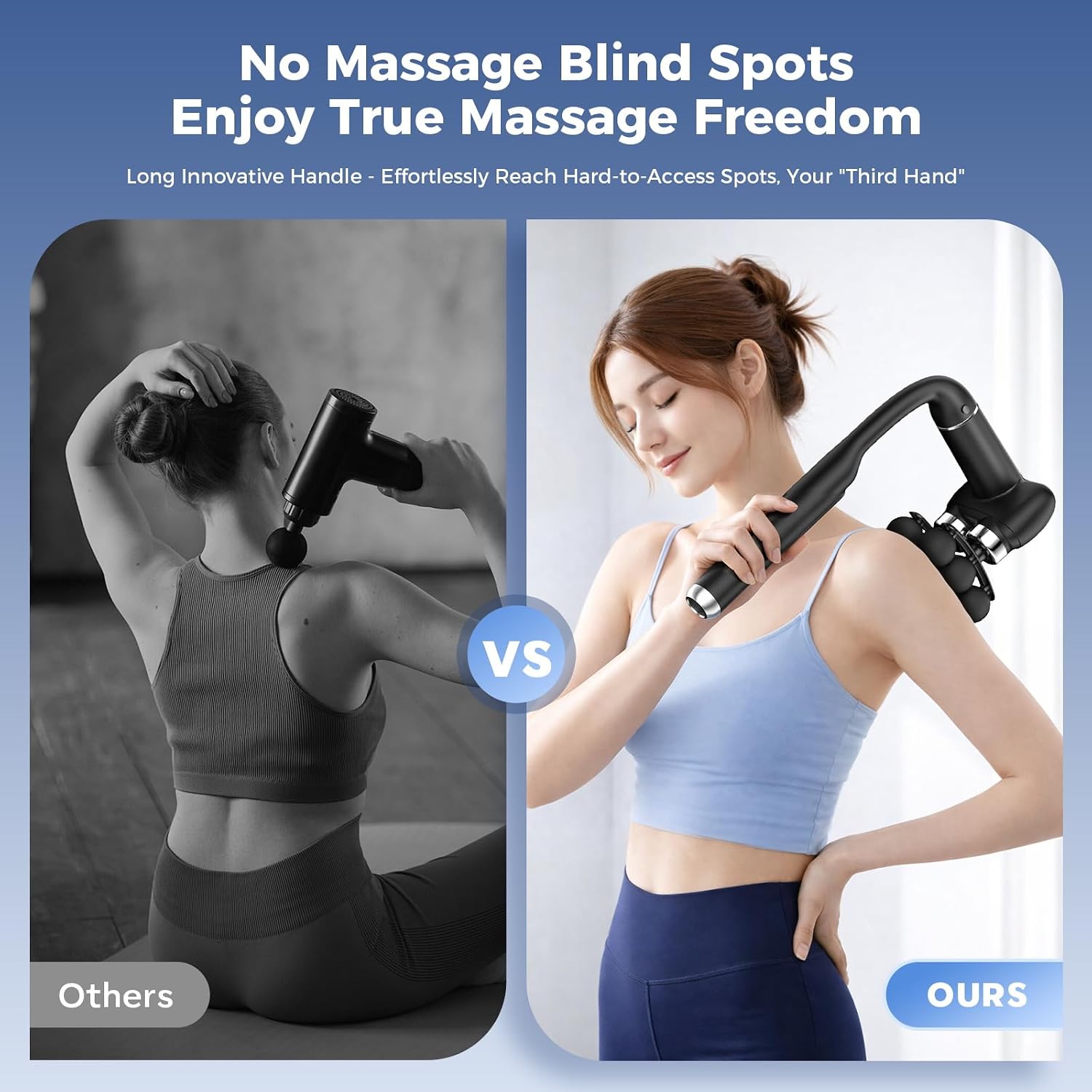 Pistolet de Massage Musculaire Électrique à 6 Têtes - جهاز مساج تدليك العضلات بـ 6 رؤوس - Sport - صورة 8