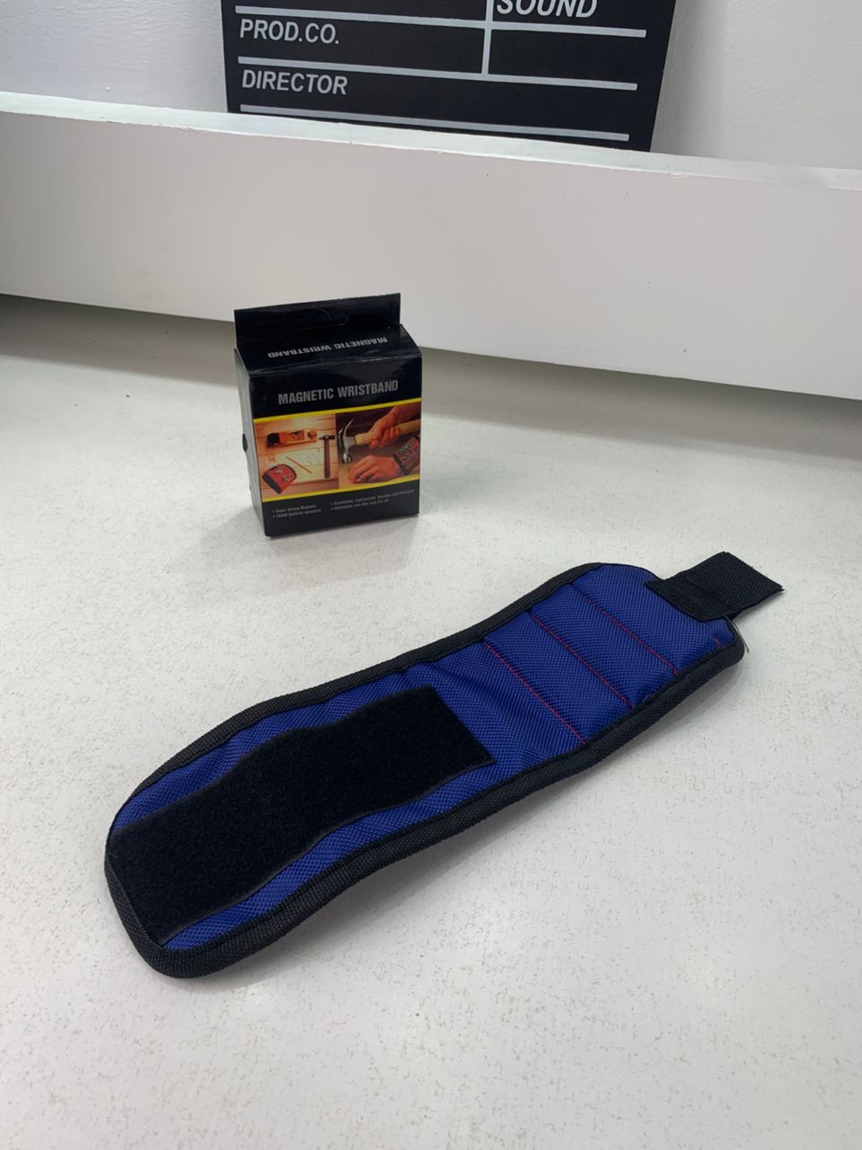Bracelet magnétique respirant et réglable ultra résistant pour maintenir les vis – حزام يد مغناطيسي لشد البراغي - Outillage et Bricolage - صورة حقيقية 9