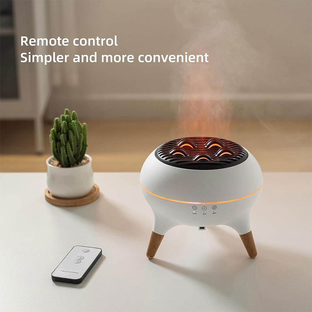 Diffuseur d’huiles essentielles ultrasonique 350 ml avec télécommande et lumières – جهاز تعطير الجو - Électronique - صورة 7
