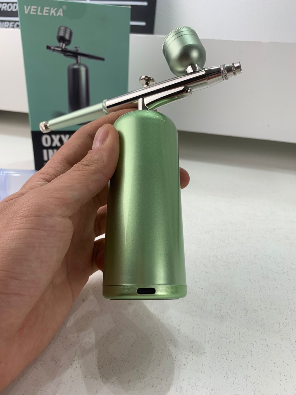 Kit aérographe avec compresseur intégré rechargeable pour nail arts et décoration – جهاز رسم وتزيين - Soins et Beauté - صورة 12