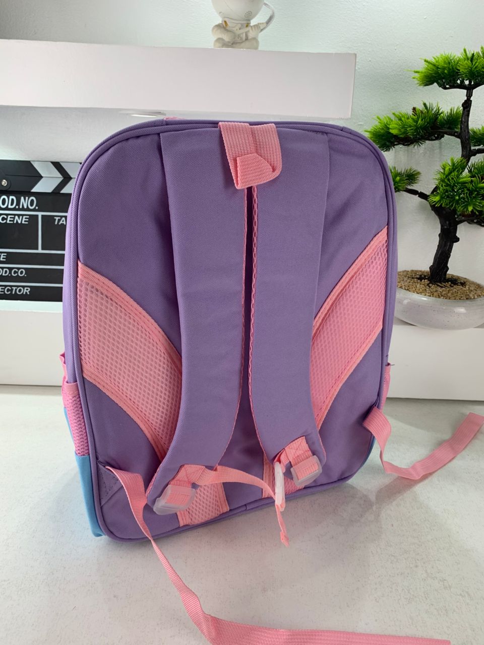 Sac à Dos Enfant Space Design Ludique Multi-Poches Mauve – حقيبة مدرسية للأطفال لون بنفسجي - Sac à dos et Mode - صورة حقيقية 5