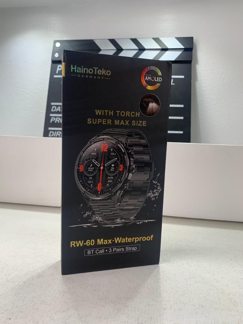 Smart Watch Haino Teko RW-60 MAX avec Lampe Torche et 3 Bracelets – ساعة ذكية أصلية - Électronique - صورة حقيقية 11