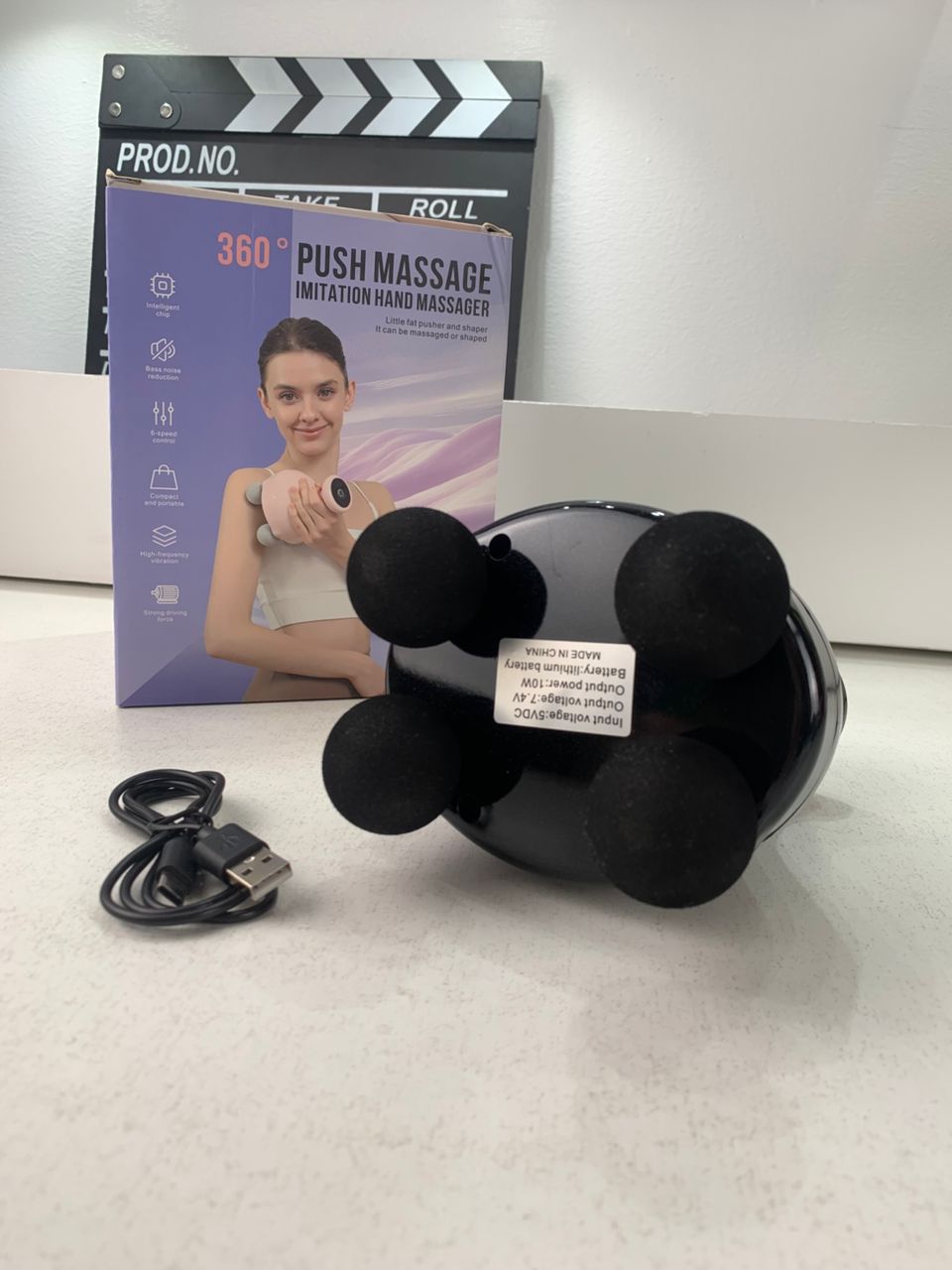 Pistolet de massage portatif à 4 têtes pour tissus profonds – جهاز تدليك الجسم - Soins et Beauté - صورة 10