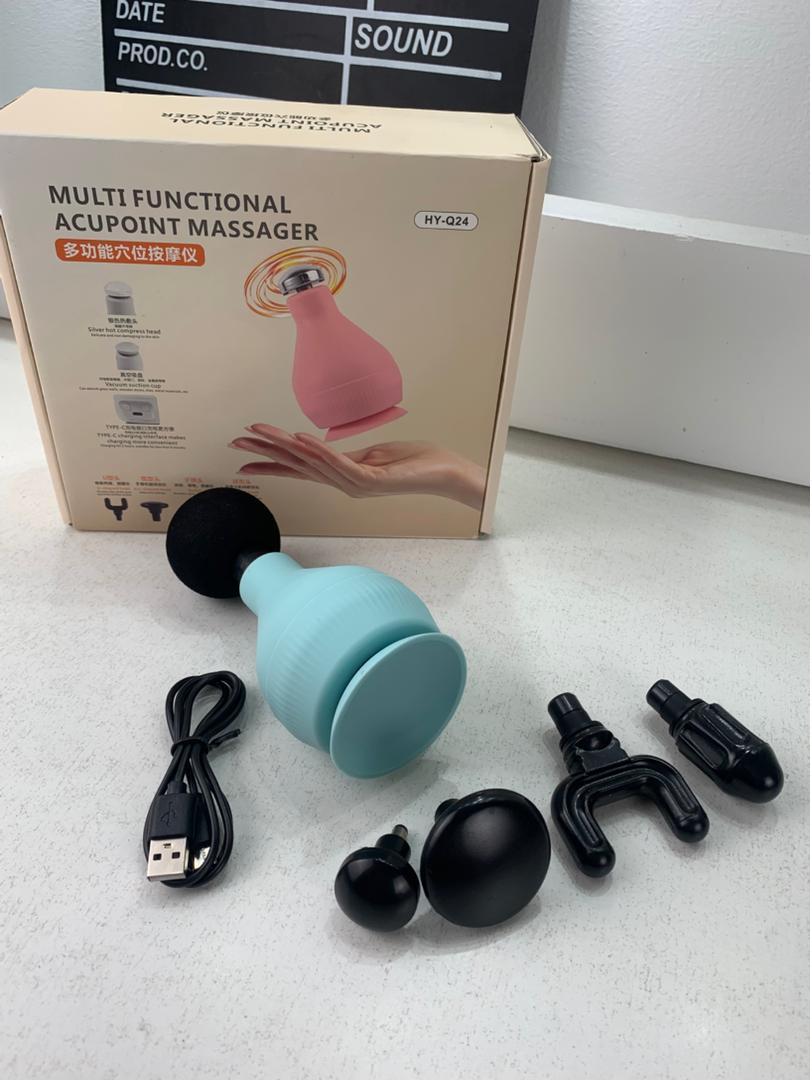 Appareil de Massage Rechargeable Portatif avec 5 Têtes Interchangeables – جهاز تدليك محمول قابل للتثبيت - Soins et Beauté - صورة 9