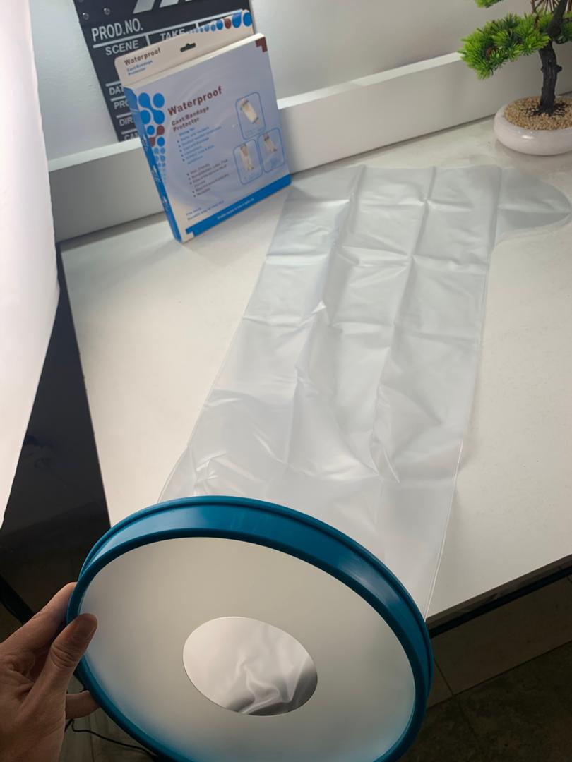 Housse de plâtre imperméable pour la douche, protection pour jambe adulte – غطاء عازل للمياه للرجل المكسورة كاملة - Divers - صورة حقيقية 8