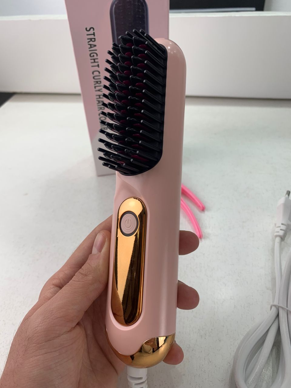 Brosse Lissante et Bouclante Électrique YX-228 – فرشاة تسريح الشعر - Soins et Beauté - صورة حقيقية 7