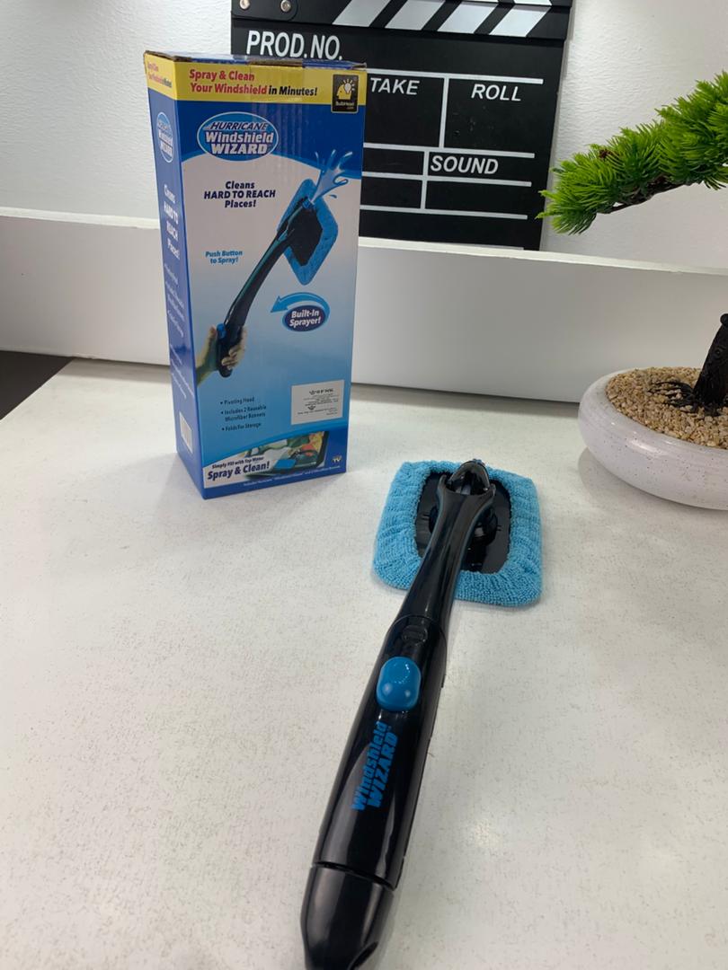 Hurricane Nettoyant pour Vitres en Microfibre avec Spray – منظف زجاج مع أداة رش - Maison - صورة حقيقية 7