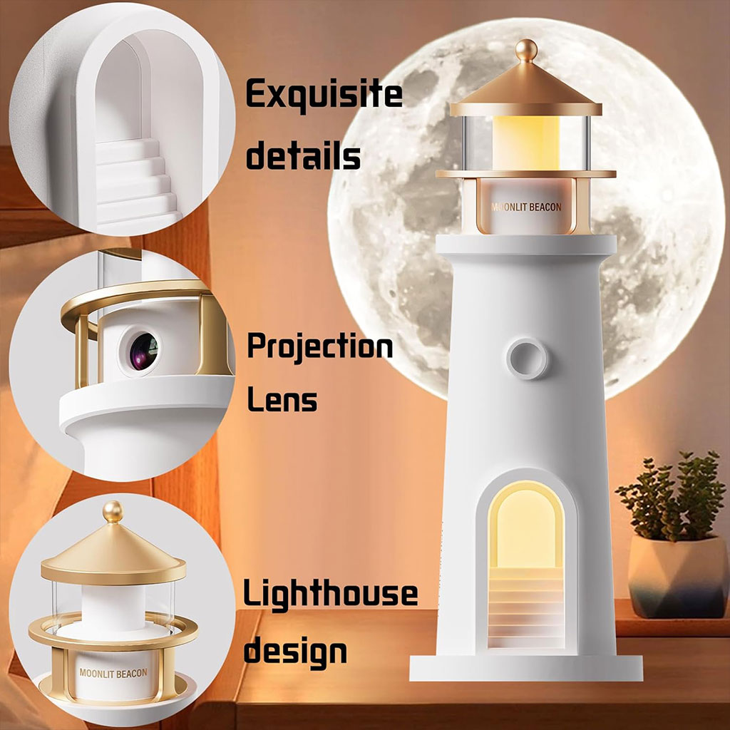 Veilleuse à Projection de Lumière de Lune avec Télécommande – جهاز عرض ضوء القمر - Décoration - صورة 7