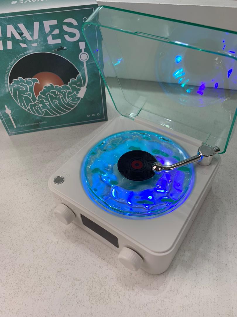 Lecteur Vinyle Sans Fil Bluetooth avec Effet Lumineux RVB – مكبر صوت بلوتوث - Électronique - صورة حقيقية 11