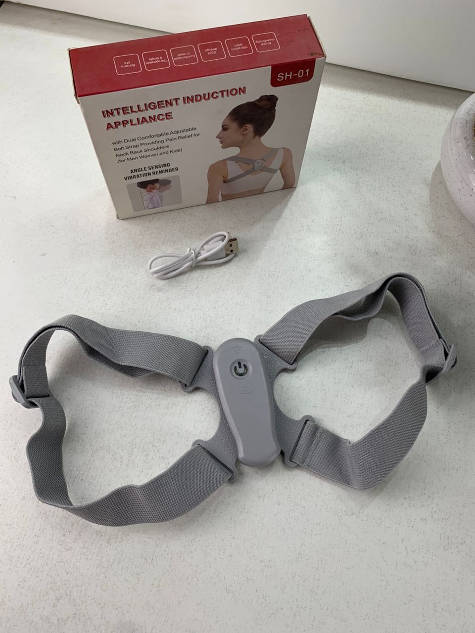 Ceinture de Correction de Posture Intelligente avec Vibration – حزام تصحيح وضعية الظهر - Sport - صورة حقيقية 9
