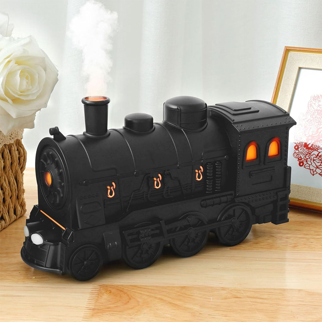 Train Diffuseur D Huiles Essentielles et Humidificateur Ultra-Silencieux de 300ml – معطر جو على شكل قطار - Décoration - صورة 7