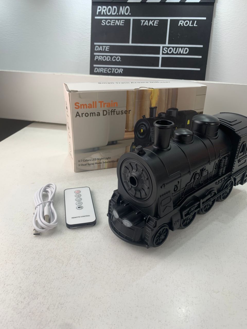 Train Diffuseur D Huiles Essentielles et Humidificateur Ultra-Silencieux de 300ml – معطر جو على شكل قطار - Décoration - صورة 8