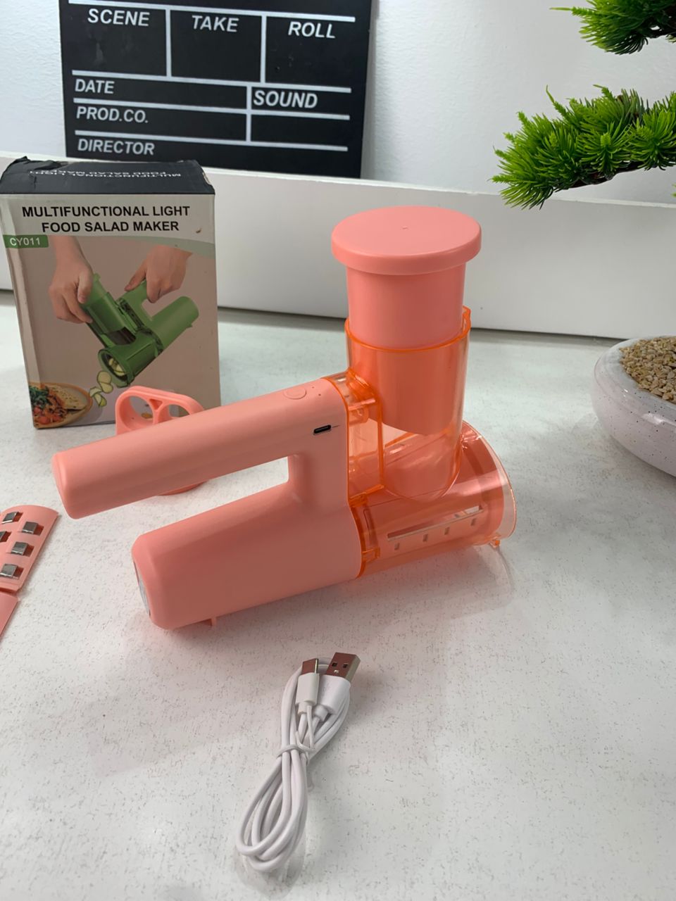 Trancheuse à électrique multifonctionnelle pour légumes et fruits – جهاز تقطيع الخضر والفواكه - Cuisine - صورة حقيقية 8