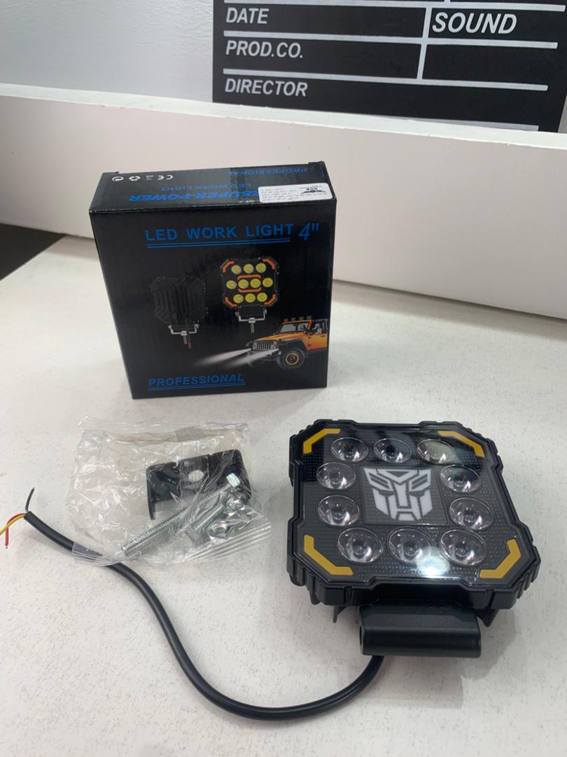 Phare LED Anti-brouillard 1PCS avec 5 Modes d’éclairage 12V-24V IP68 étanche – مصباح عالي السطوع للسيارات والدراجات النارية - Accessoires Auto/Moto - صورة حقيقية 8