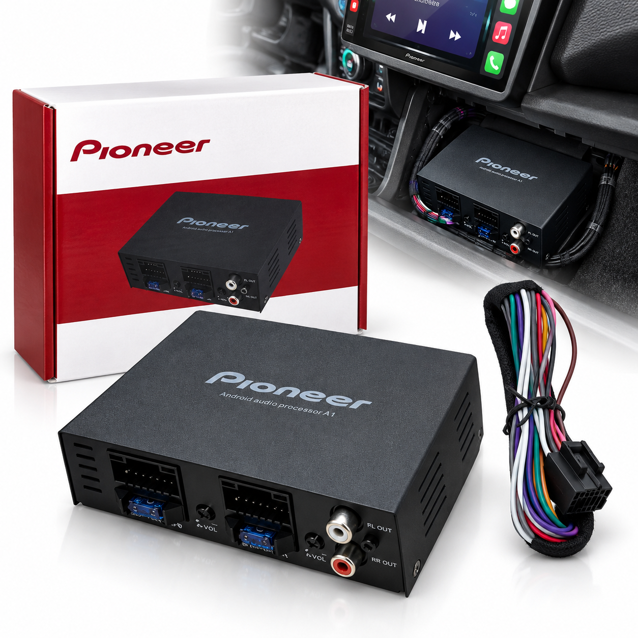 Amplificateur DSP Pioneer A1 Pour Écran Android - مضخم صوت ومكبّر دسب للشاشات الذكية