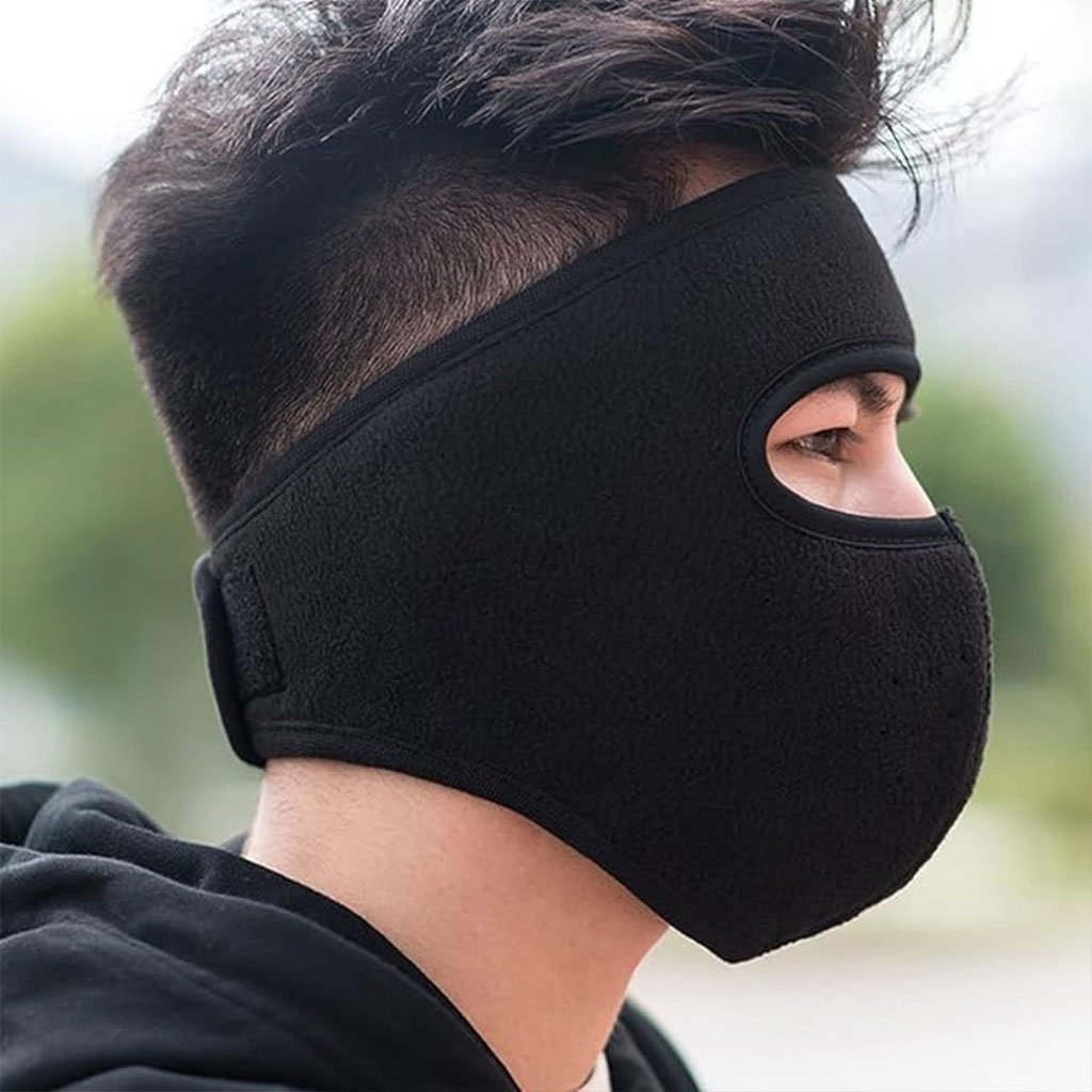 Masque moto pour l’hiver coupe-vent en polaire avec protection pour les yeux – قناع مضاد للبرد لسائقي الدراجات النارية - Accessoires Auto/Moto - صورة 7