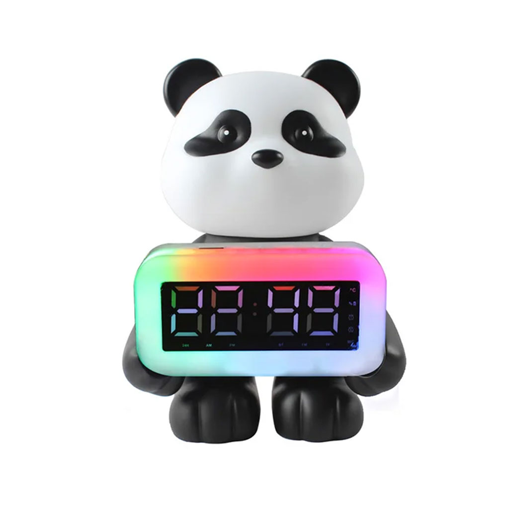 Enceinte Bluetooth Panda et Réveil Numérique RGB CH-M53 – مكبر صوت وساعة منبه - Électronique - صورة 4
