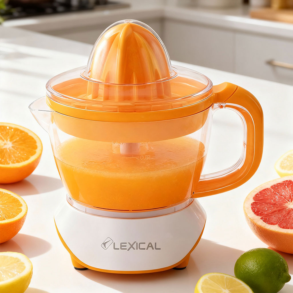 Presse Agrume électrique 25W à Double rotation LEXICAL – عصارة حمضيات كهربائية