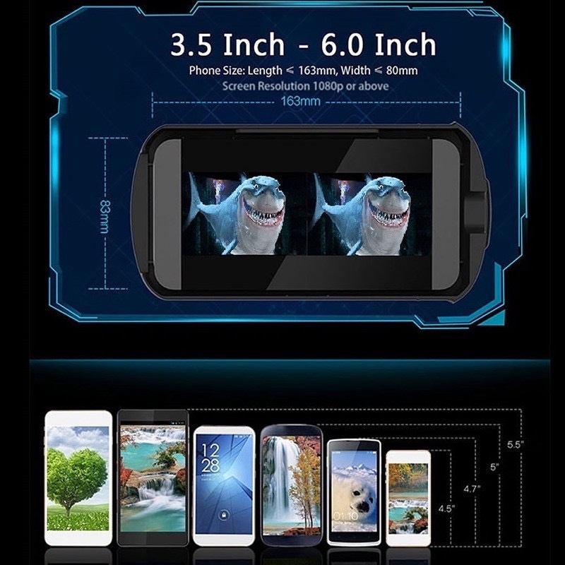 Lunettes de Réalité Virtuelle 3D VR BOX pour Smartphone - نظارات الواقع الافتراضي ثلاثية الأبعاد للهواتف - Électronique - صورة 7