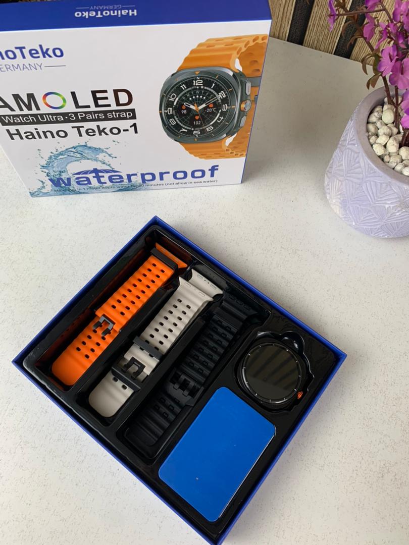 Smart Watch Haino Teko-1 Écran Amoled avec 3 Bracelets intégré – ساعة ذكية أصلية - Électronique - صورة حقيقية 12