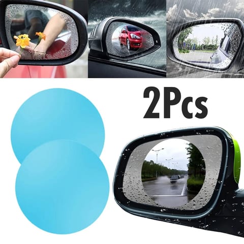 Film de Rétroviseur étanche Anti-Buée pour Voitures 2Pcs – ملصقات مرآة جانبية للسيارة