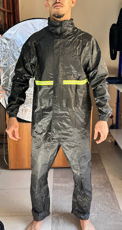 Pack Tenue De Pluie Imperméable Veste Et Pantalon avec Cagoule - Accessoires Auto/Moto - صورة 9