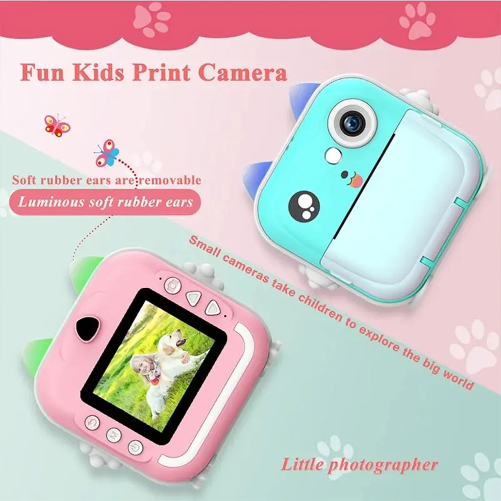 Appareil Photo Numérique HD pour Enfants avec Imprimante Thermique – كاميرة أطفال وصابعة صور فورية - Jouet & Gaming - صورة 4