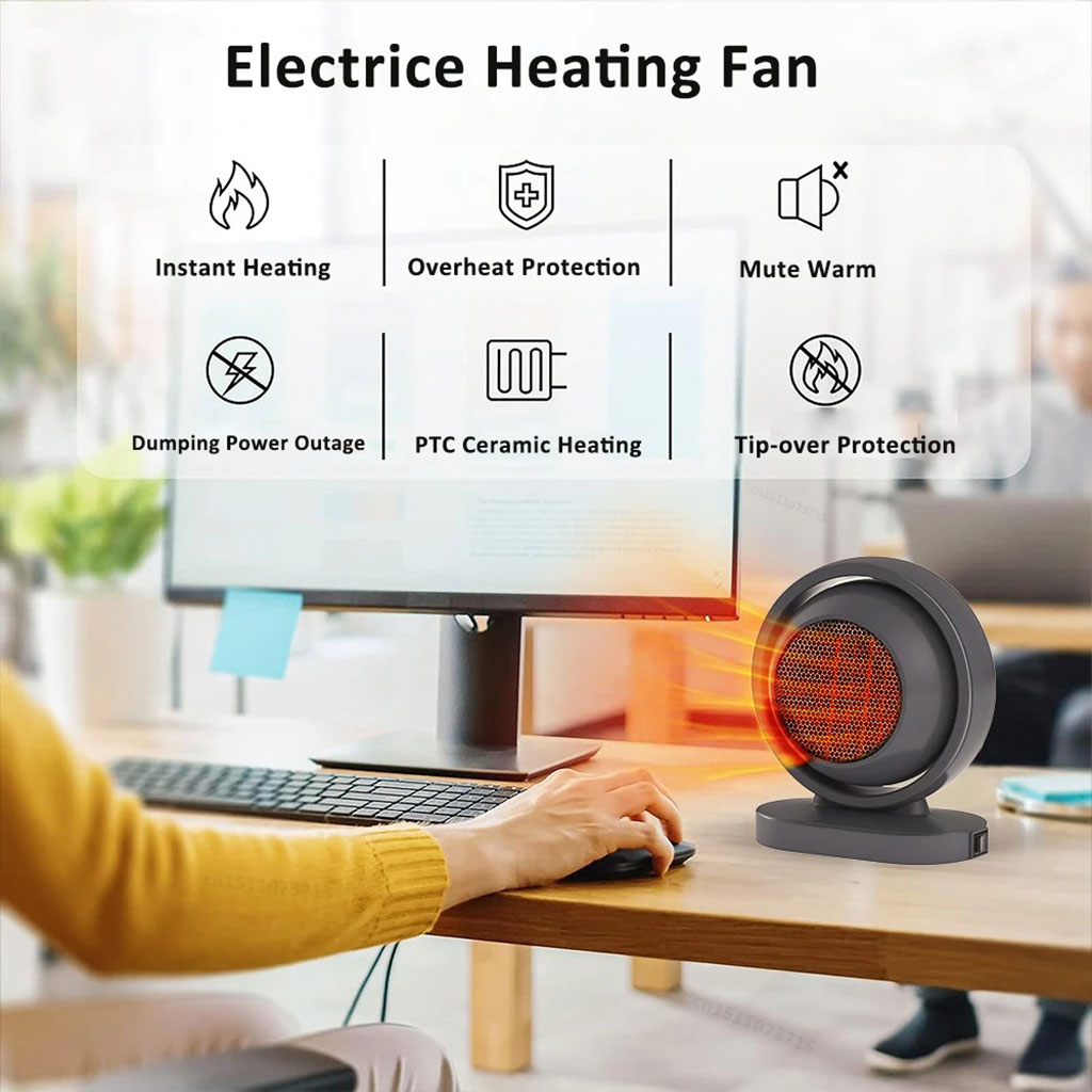 Chauffage électrique portable 380W avec fonction d’arrêt automatique – سخان كهربائي محمول - Électronique - صورة 7