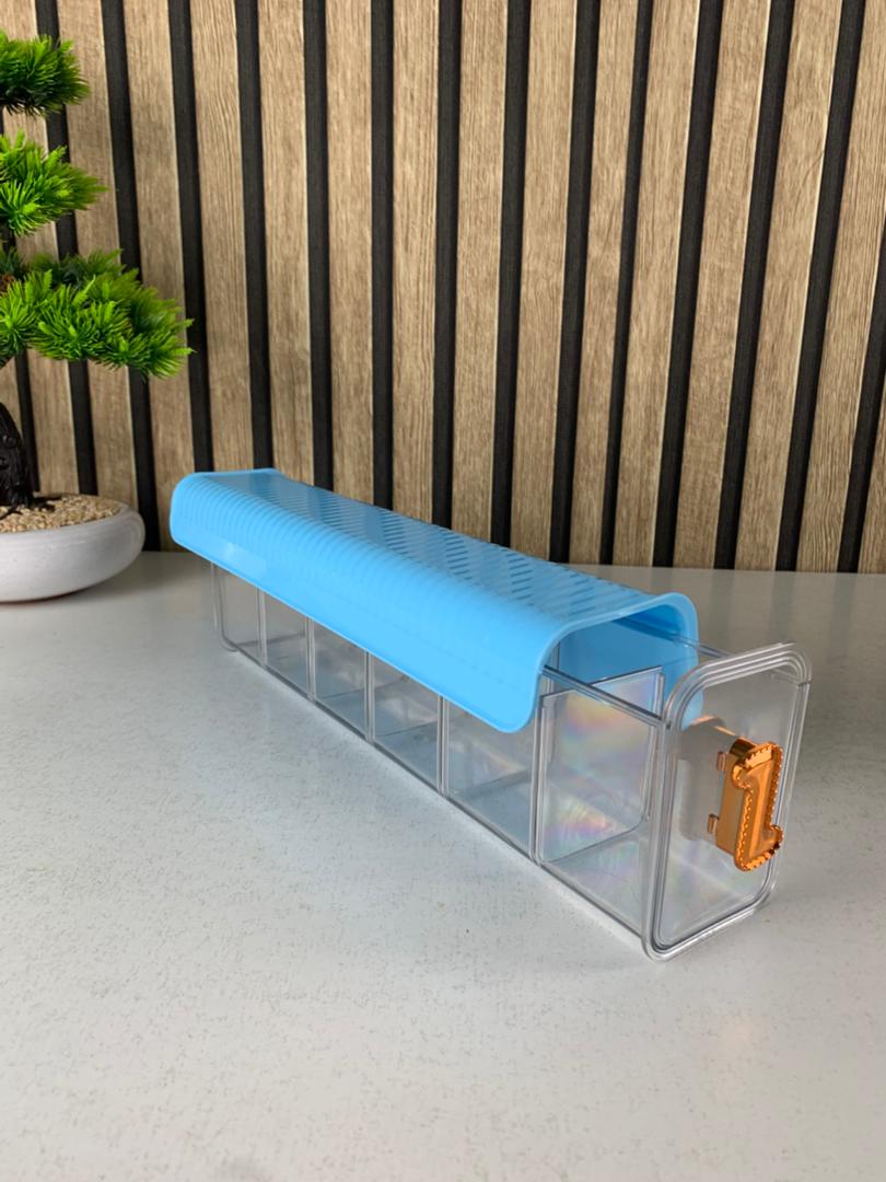 Boîte de rangement multifonctionnelle à plusieurs compartiments 1Pcs – علبة لتنظيم الأغراض متعددة الإستعمالات - Cuisine - صورة 9