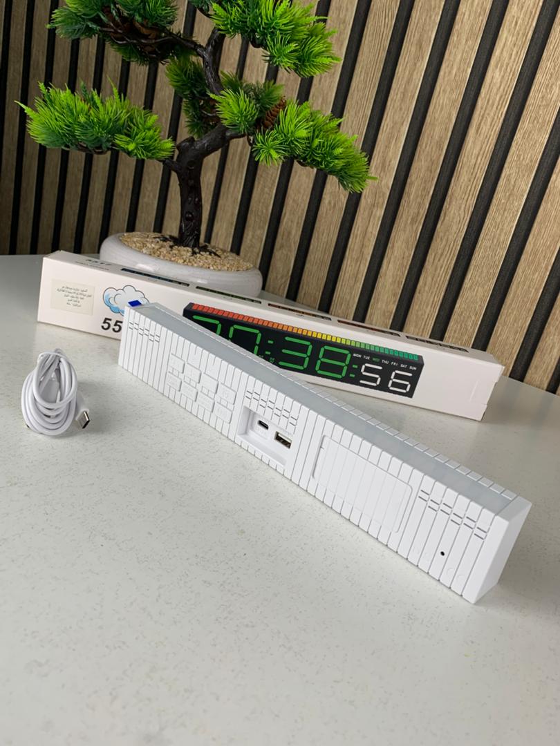 Horloge numérique LED générique avec capteur de rythme musicale – ساعة رقمية لتزيين المكتب - Électronique - صورة حقيقية 10
